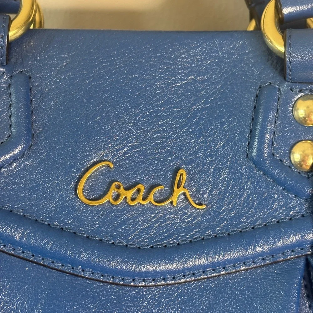 Coach‎ Tote Ashley Gathered Carryall Ocean NWT